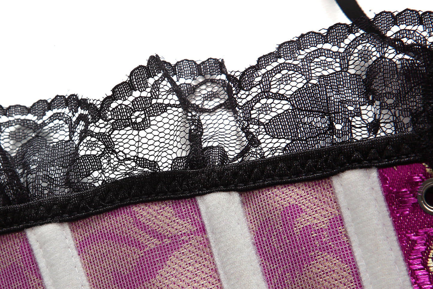 SHAPMAMA™ Lace Trim Elegant Royal Red Festive Bodysuit With High Waist And Bust Support, Corset Style