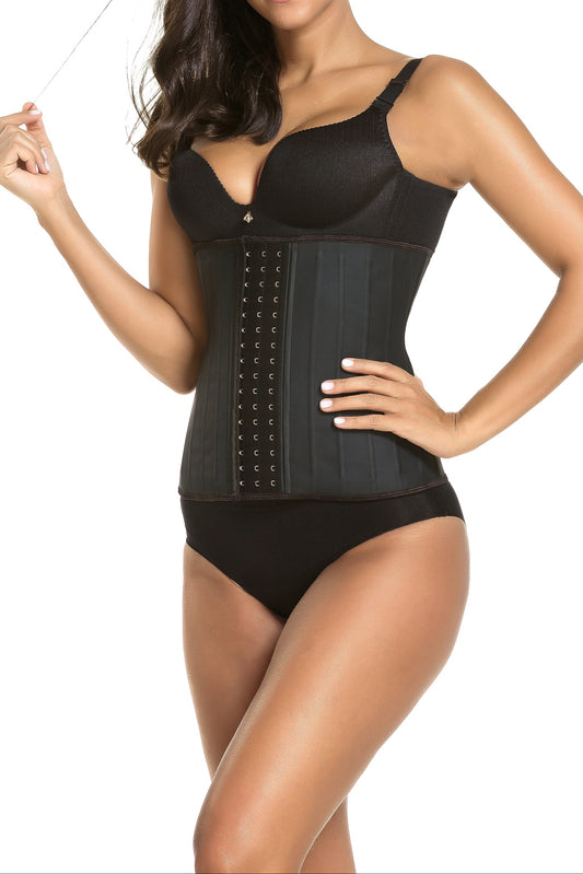 SHAPMAMA™ Women's Adjustable Latex Waist Trainer Steel Bones Slimming Workout Latex Corset