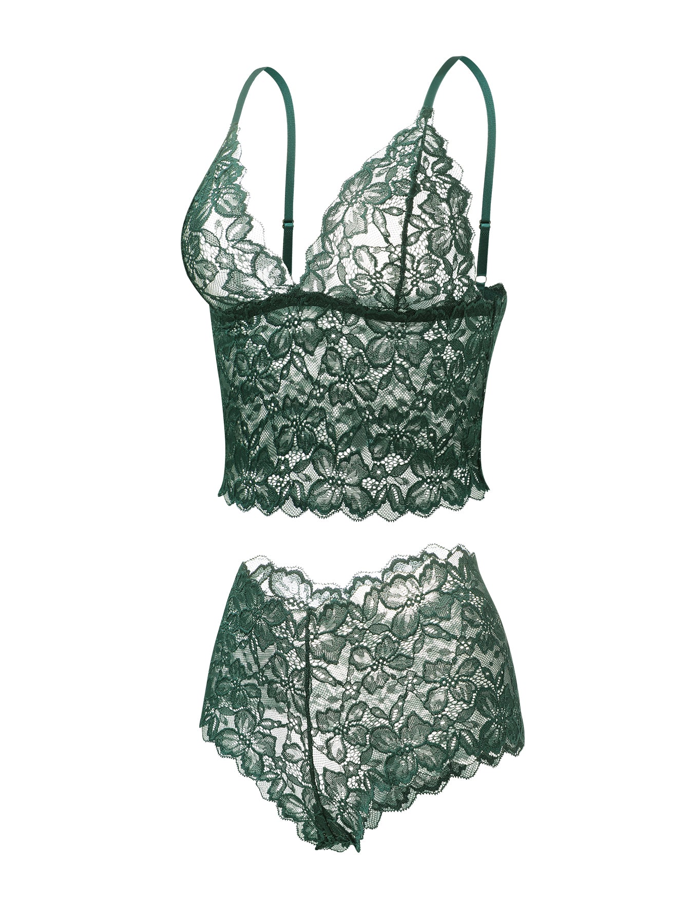 SHAPMAMA™ Sexy Sheer Floral Lace Pajamas Lingerie Set