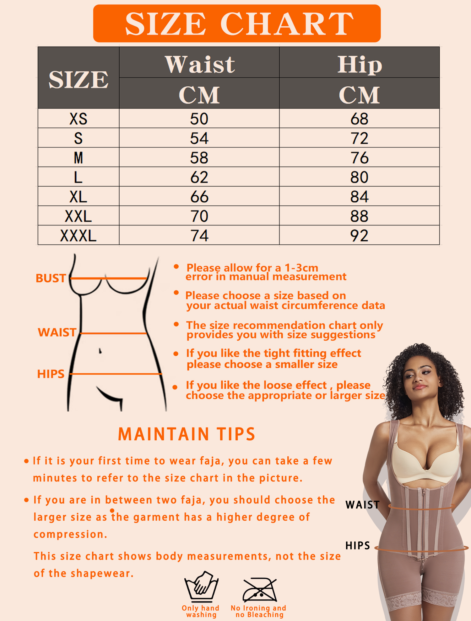 SHAPMAMA™ High Compression Shapewear with Front Zipper and Mid Thigh