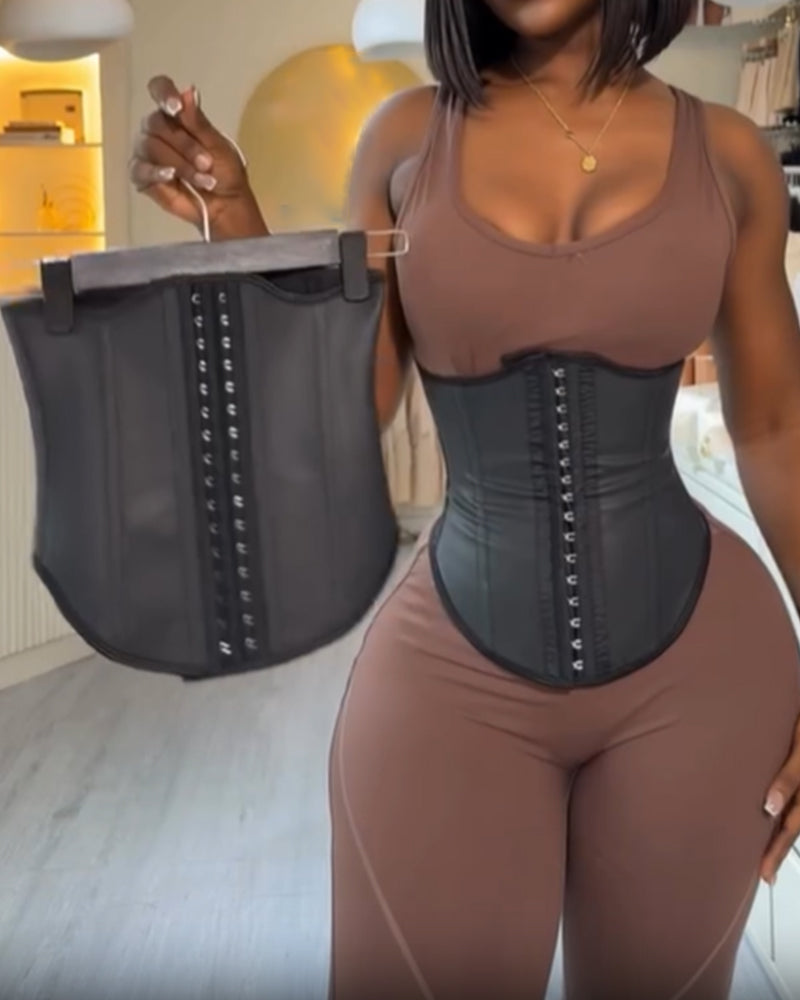 SHAPMAMA™Waist Trainer Faux Leather Slimming Belt