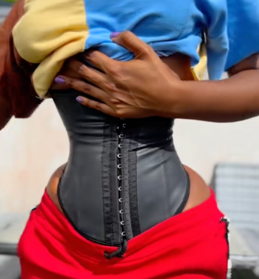 SHAPMAMA™Waist Trainer Faux Leather Slimming Belt