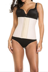 SHAPMAMA™ Verstellbarer Taillentrainer aus Latex für Damen, Stahlstäbchen, Schlankheits-Workout-Latexkorsett