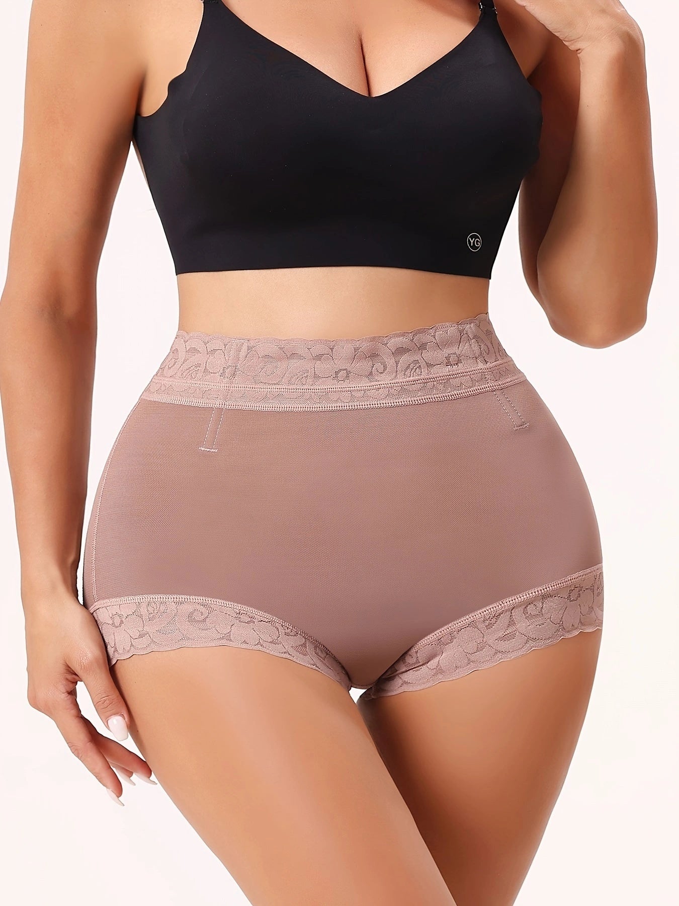 SHAPMAMA™ Classic Women's Body Shaper with Lace Butt Lifter Tummy Control Underwear Panties Smoothing Briefs