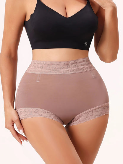 SHAPMAMA™ Classic Women's Body Shaper with Lace Butt Lifter Tummy Control Underwear Panties Smoothing Briefs