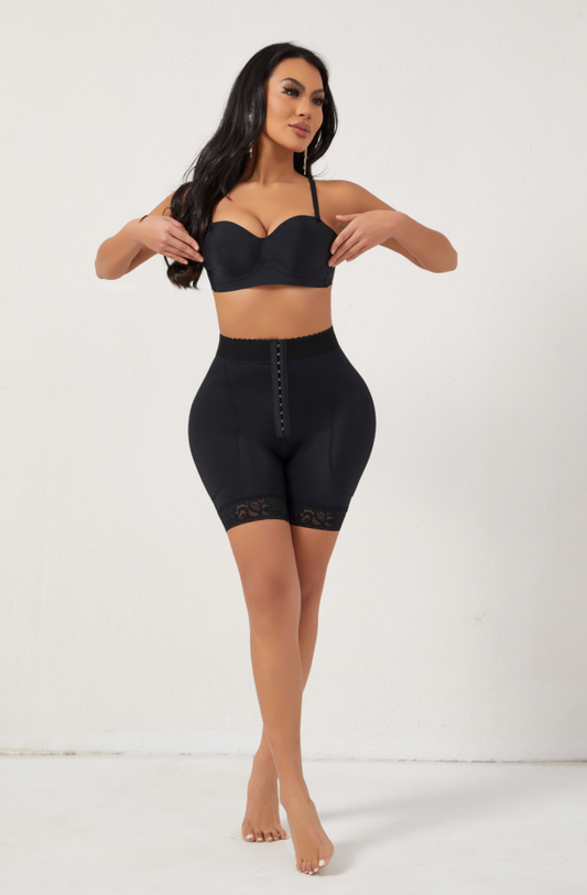 SHAPMAMA™ Women High Waist Adjustable Hook Tummy Control Shapewear Butt Lifting Hip Enhancement Panties with Removable Pad