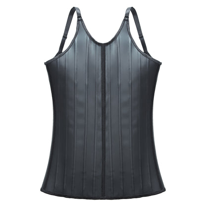 SHAPMAMA™ Latex Matte Rubber Vest Shapewear Top Breathable Sports Corset Waist Shapewear