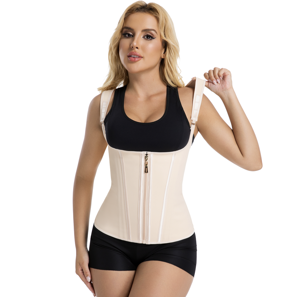 SHAPMAMA™ Double Compression Fajas Colombianas Tummy Control Steel Boned Waist Trainer