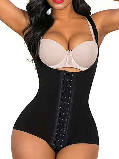 SHAPMAMA™ Body Shaper Slimming Tummy Control Fajas Open Breast Shapewear
