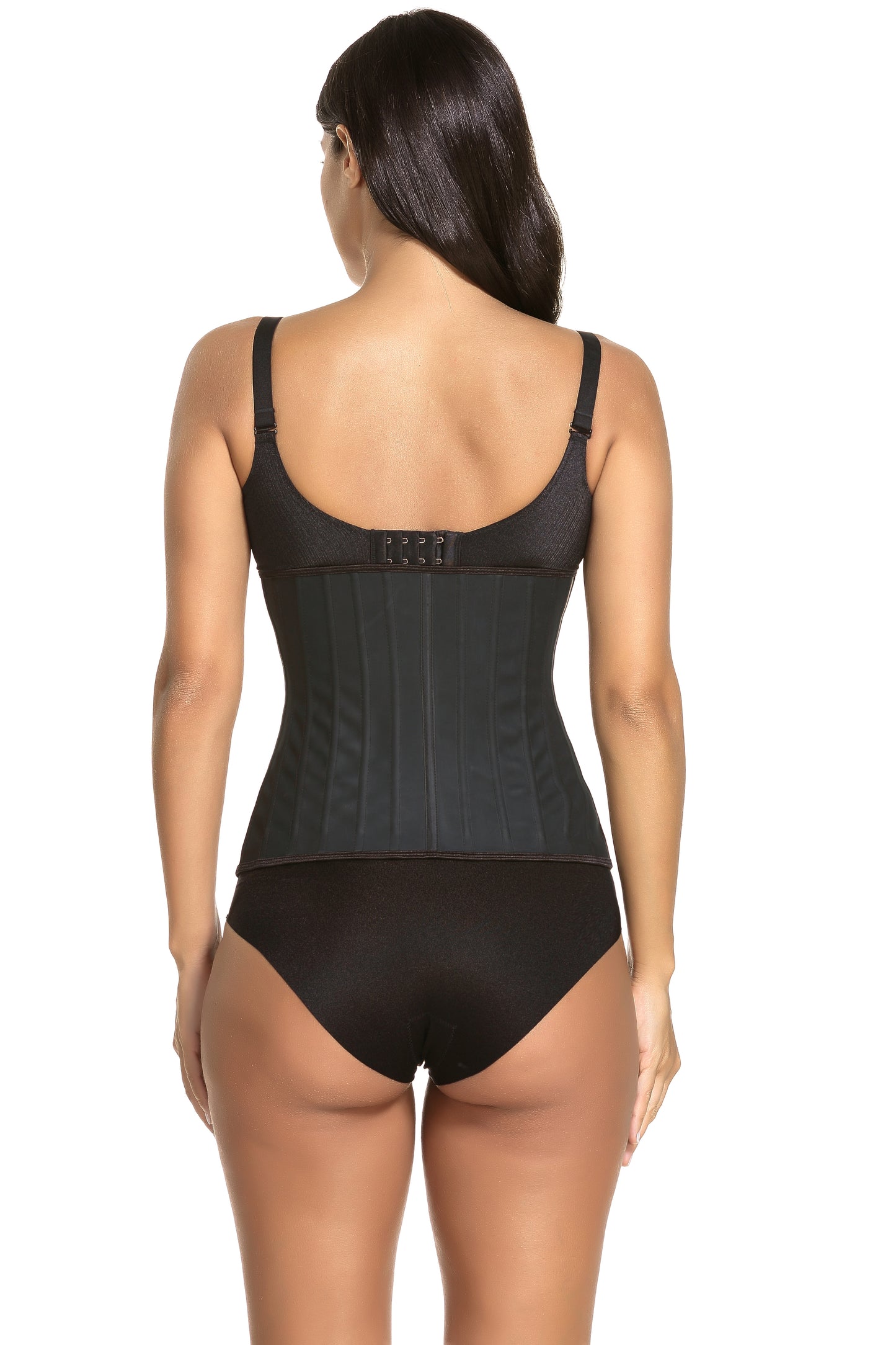 SHAPMAMA™ Women's Adjustable Latex Waist Trainer Steel Bones Slimming Workout Latex Corset