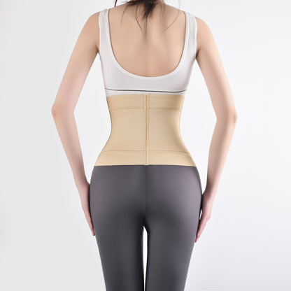 SHAPMAMA™ Women's Double-Layer Buttoned Abdomen Belt Enhanced Postpartum Waist Trainer Firm Abdomen Shaping Magic Breathable Silk