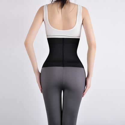 SHAPMAMA™ Women's Double-Layer Buttoned Abdomen Belt Enhanced Postpartum Waist Trainer Firm Abdomen Shaping Magic Breathable Silk