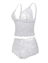 SHAPMAMA™ Sexy Sheer Floral Lace Pajamas Lingerie Set