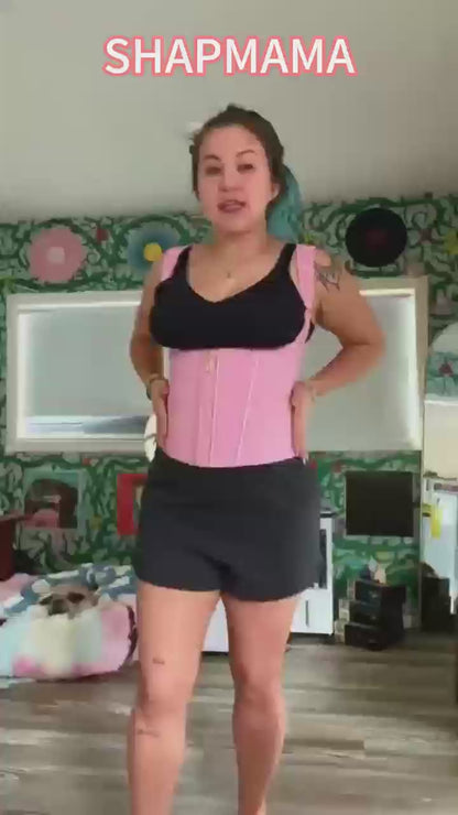 SHAPMAMA™ Double Compression Fajas Colombianas Tummy Control Steel Boned Waist Trainer